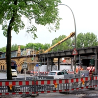 100 Jahre alte Bahnbrücke über der Wollankstraße wird erneuert